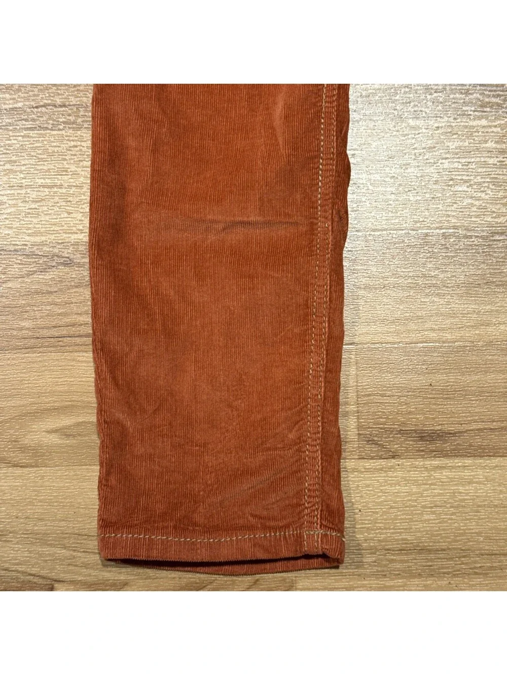 Free People Corduroy Pants Women’s 30 Rust Orange Stretch Skinny Slim Fit